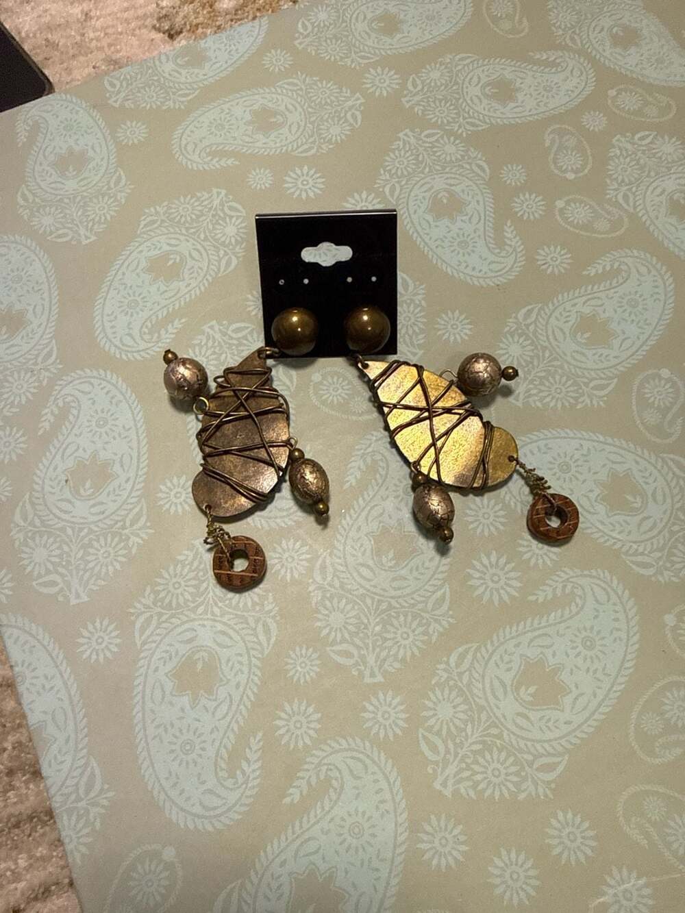 Kate Hines Brooch: Multi-Metal Colorful Stones, Signed Designer Jewelry, Vintage